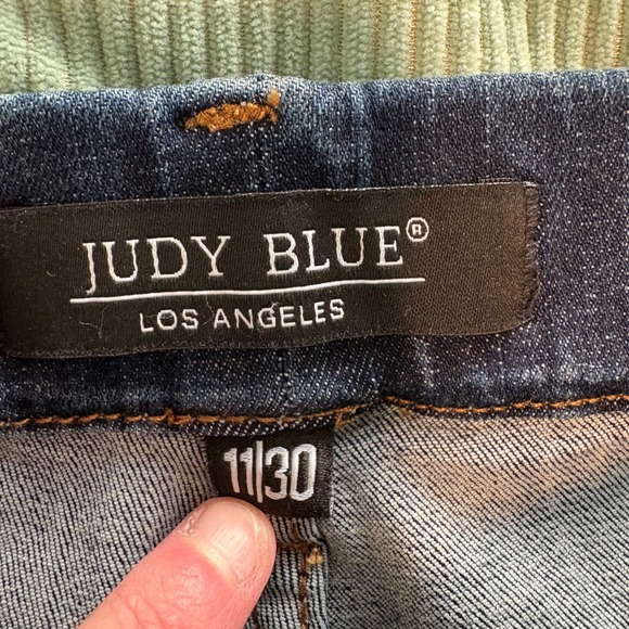 Judy Blue Los Angeles Slim‎ Fit Dark Wash Denim Jeans Women's Size 11/30 - Picture 6 of 11